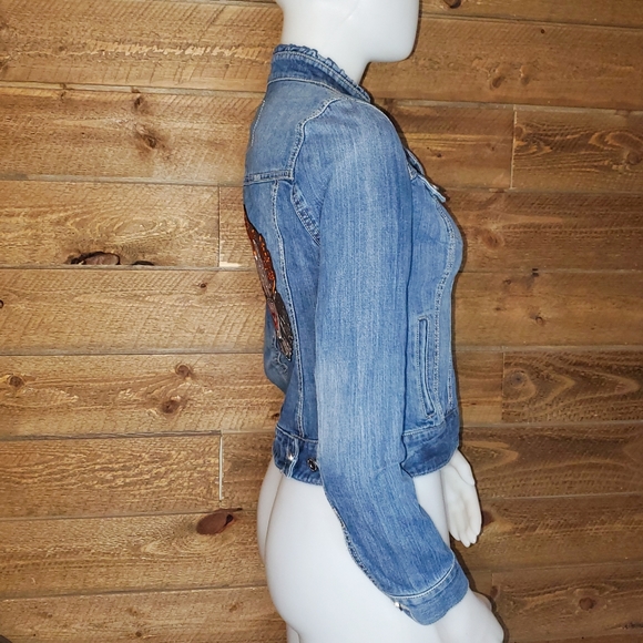 Stephen King It Customized Jean Jacket Size 0 - Picture 3 of 16